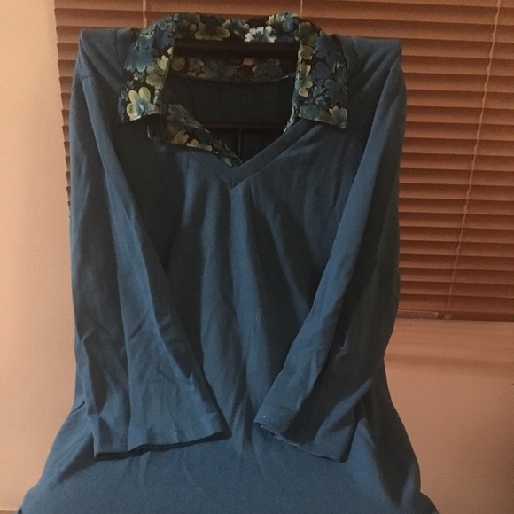 3/4 sleeve plus size shirt - Picture 2 of 2